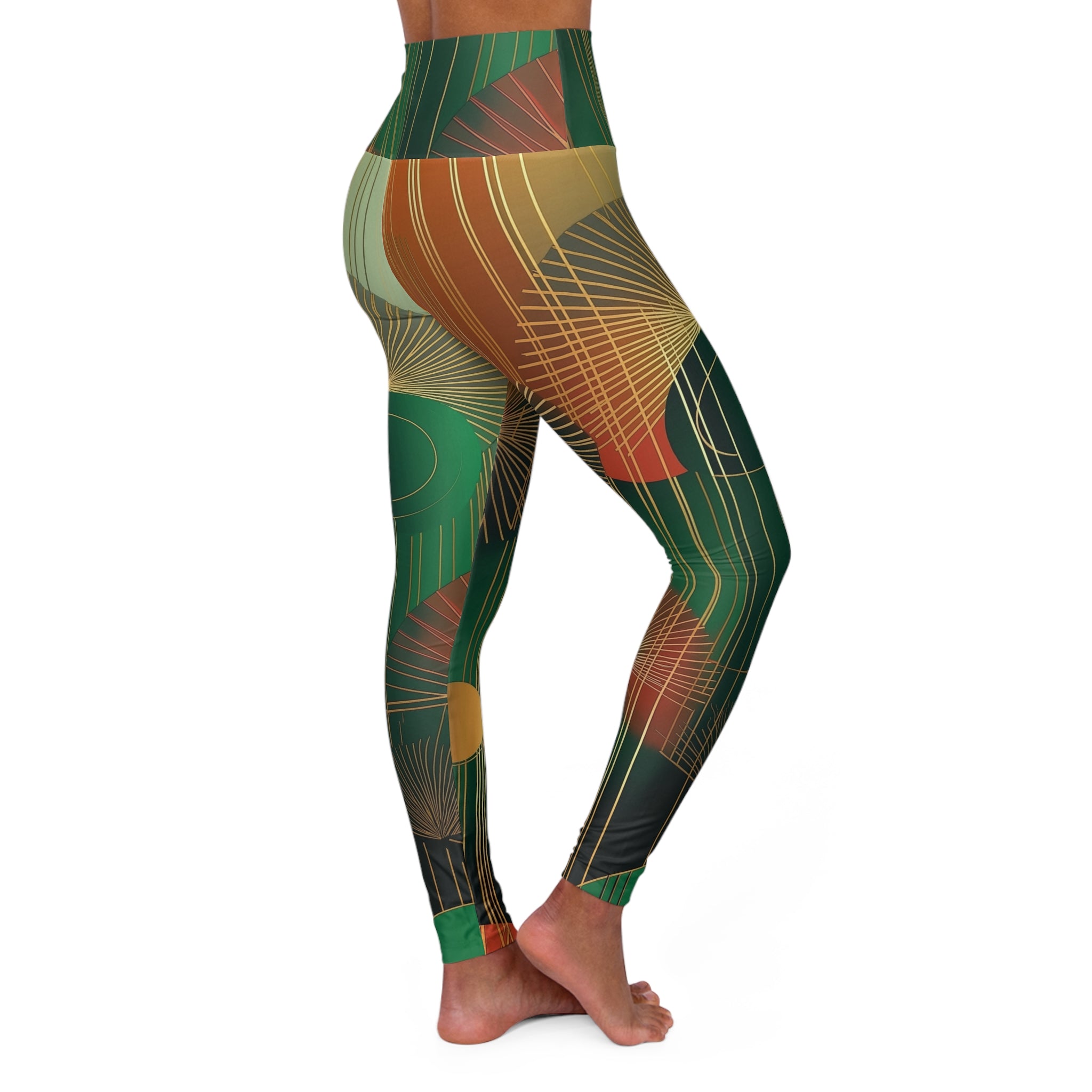 Yoga de cintura alta - Tonos tierra