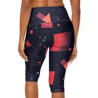 Pantalones capri de yoga - Geo Pop