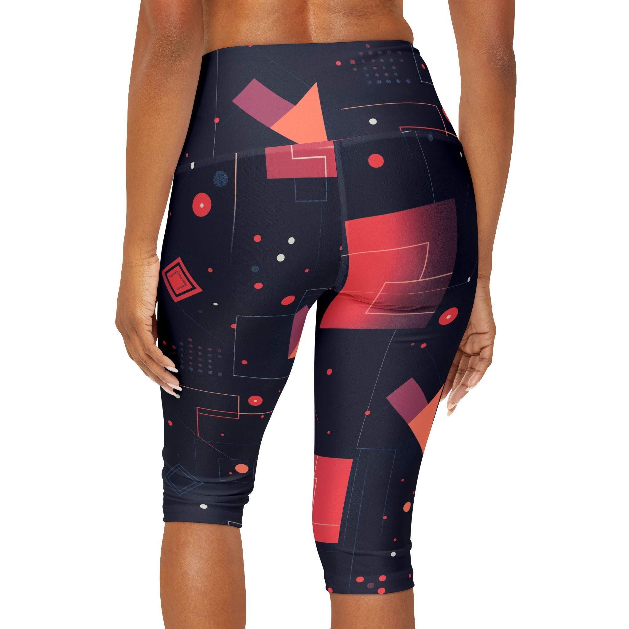 Yoga Capris - Geo Pop