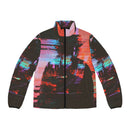 Unisex Puffer Jacket - Glitch Art