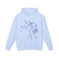 Sudadera unisex ligera con capucha - Butterfly Dreams