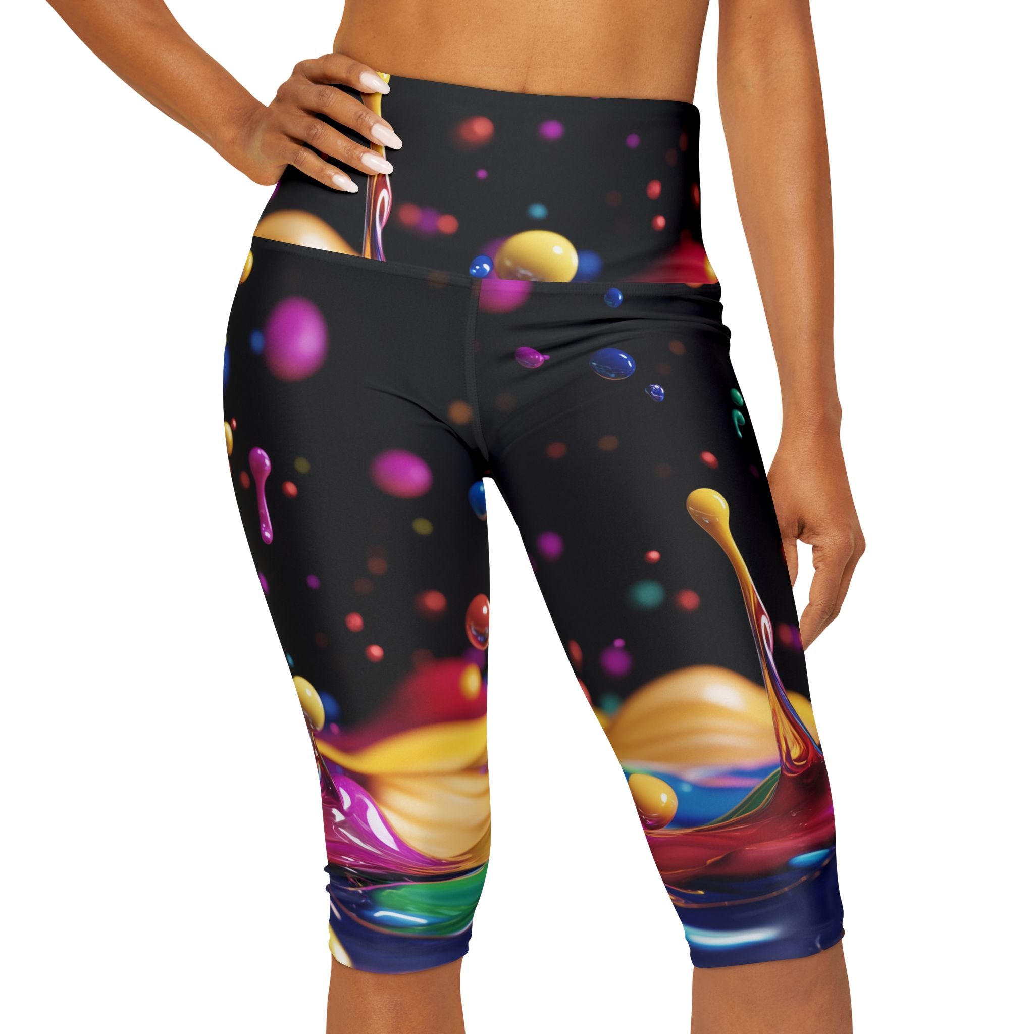 Yoga Capris - Color Splash