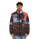 Unisex Puffer Jacket - Glitch Art