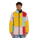 Unisex Puffer Jacket - Mondrian Dream