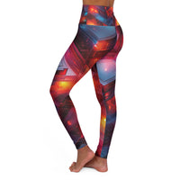 High Waisted Yoga - Nebula