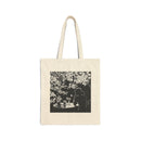 Cotton Canvas Tote Bag - Solitary Bloom