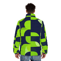 Unisex Puffer Jacket - Geo Flash