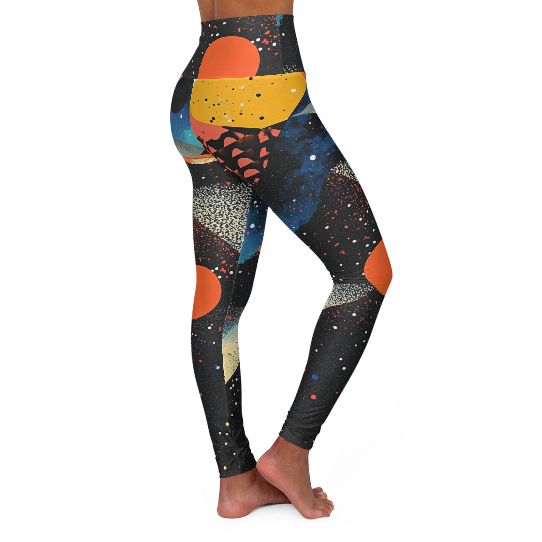 High Waist Yoga - Galaxy Groove