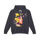 Sudadera unisex ligera con estampado floral de fantasía