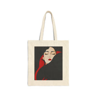 Cotton Canvas Tote Bag - Rouge Whisper