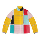 Unisex Puffer Jacket - Mondrian Dream