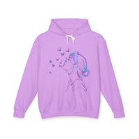 Sudadera unisex ligera con capucha - Butterfly Dreams