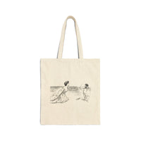 Cotton Canvas Tote Bag - Seaside Story