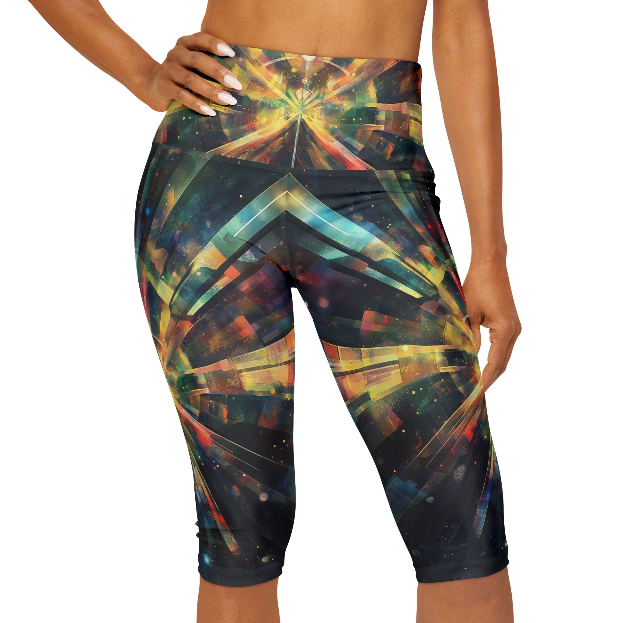 Yoga Capris - Crystal Prism