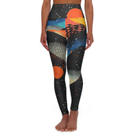 High Waist Yoga - Galaxy Groove