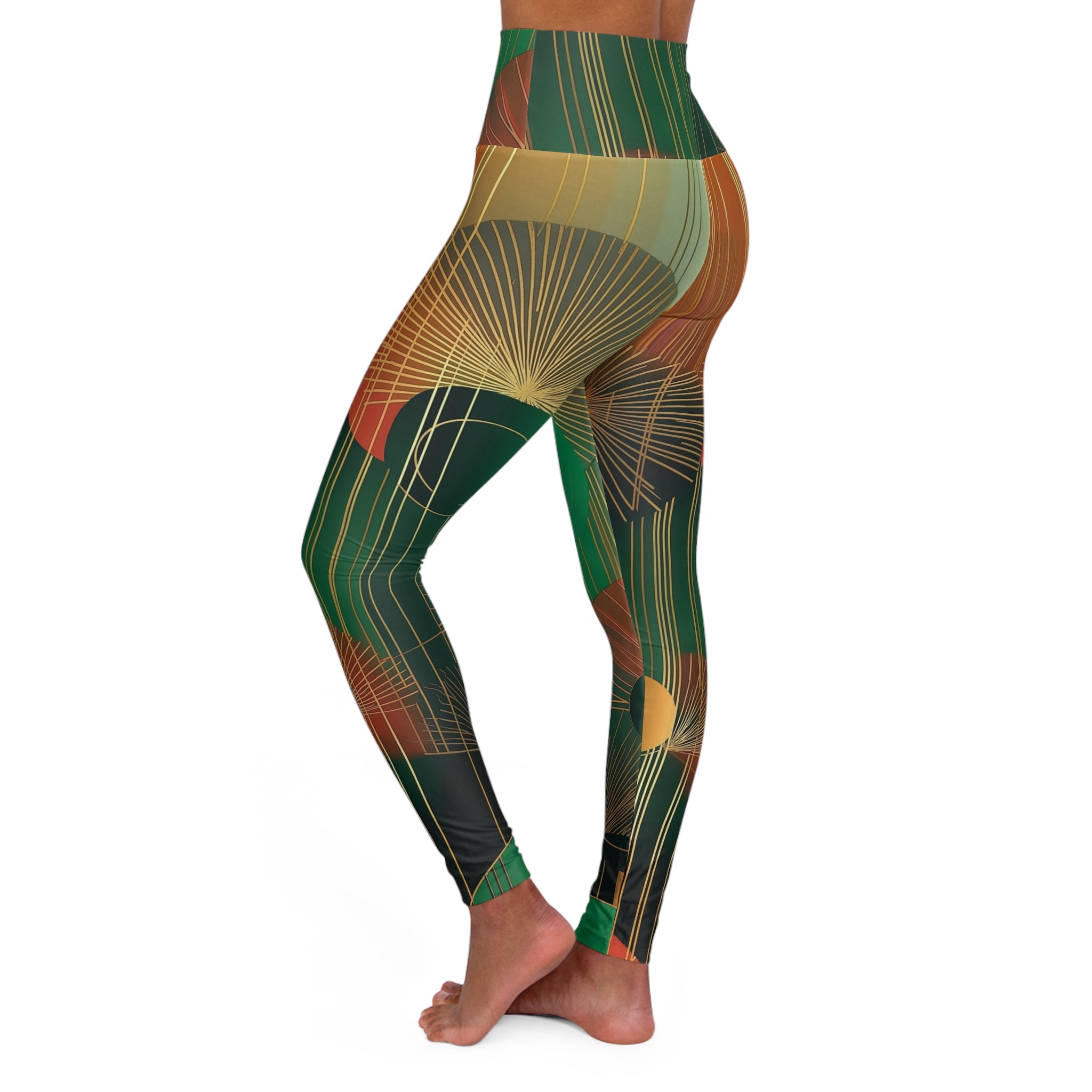 High Waist Yoga - Earth Tones