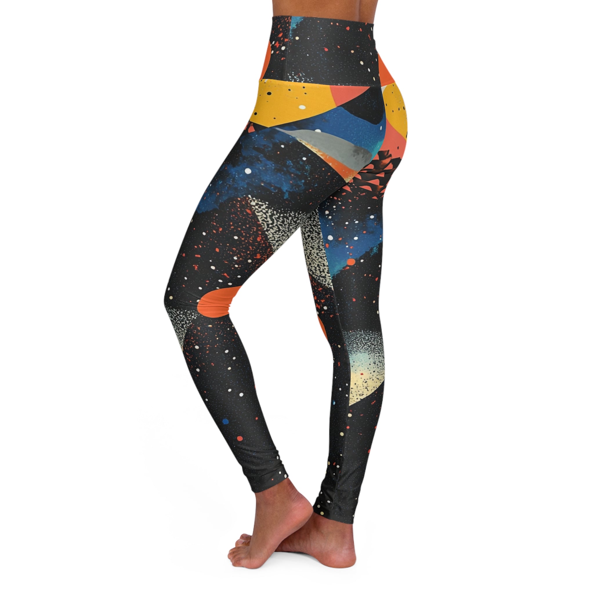 High Waist Yoga - Galaxy Groove