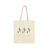 Cotton Canvas Tote Bag- Graceful Movement