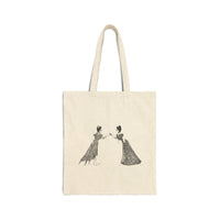 Cotton Canvas Tote Bag - Victorian Grace