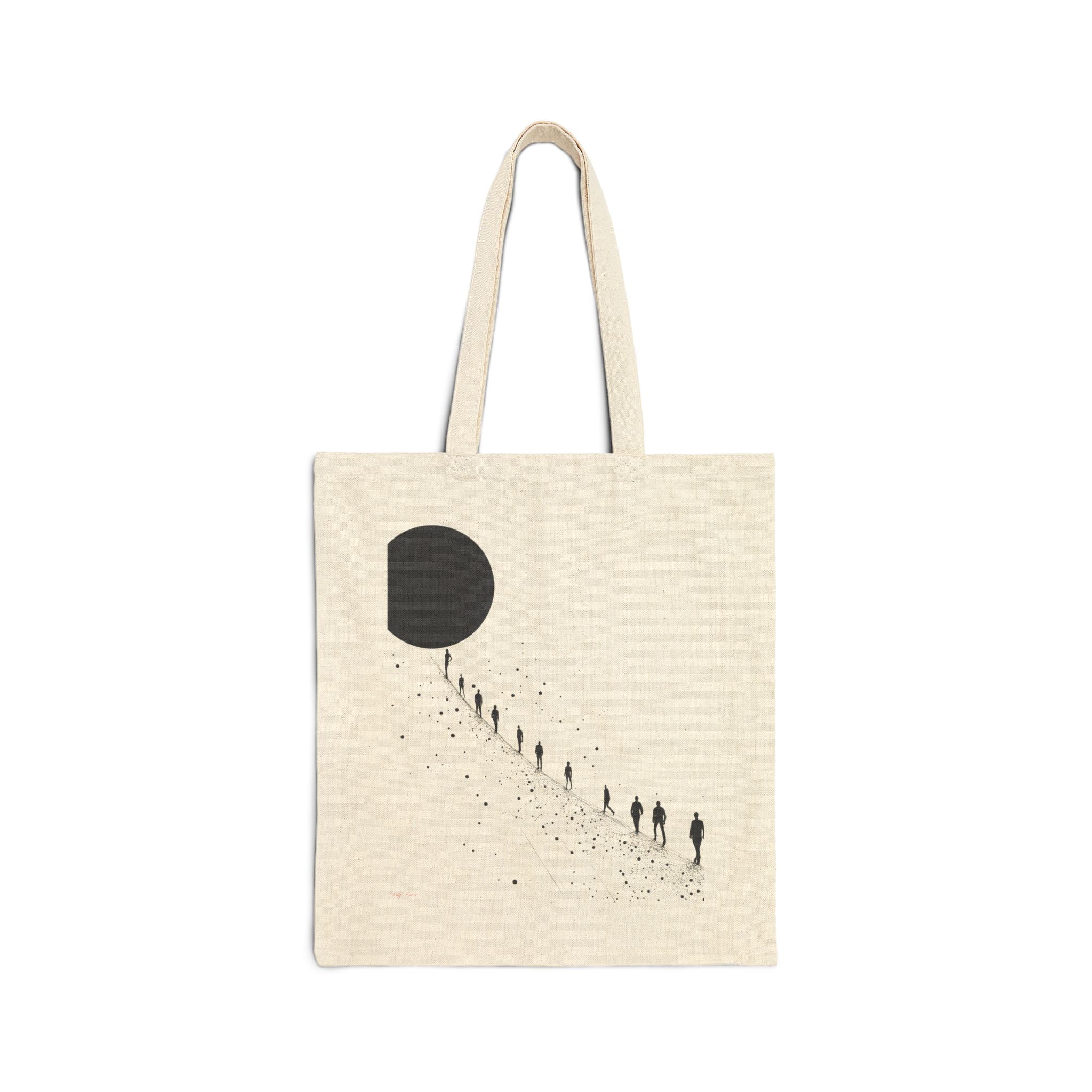 Cotton Canvas Tote Bag - Moon Walker