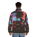 Unisex Puffer Jacket - Glitch Art