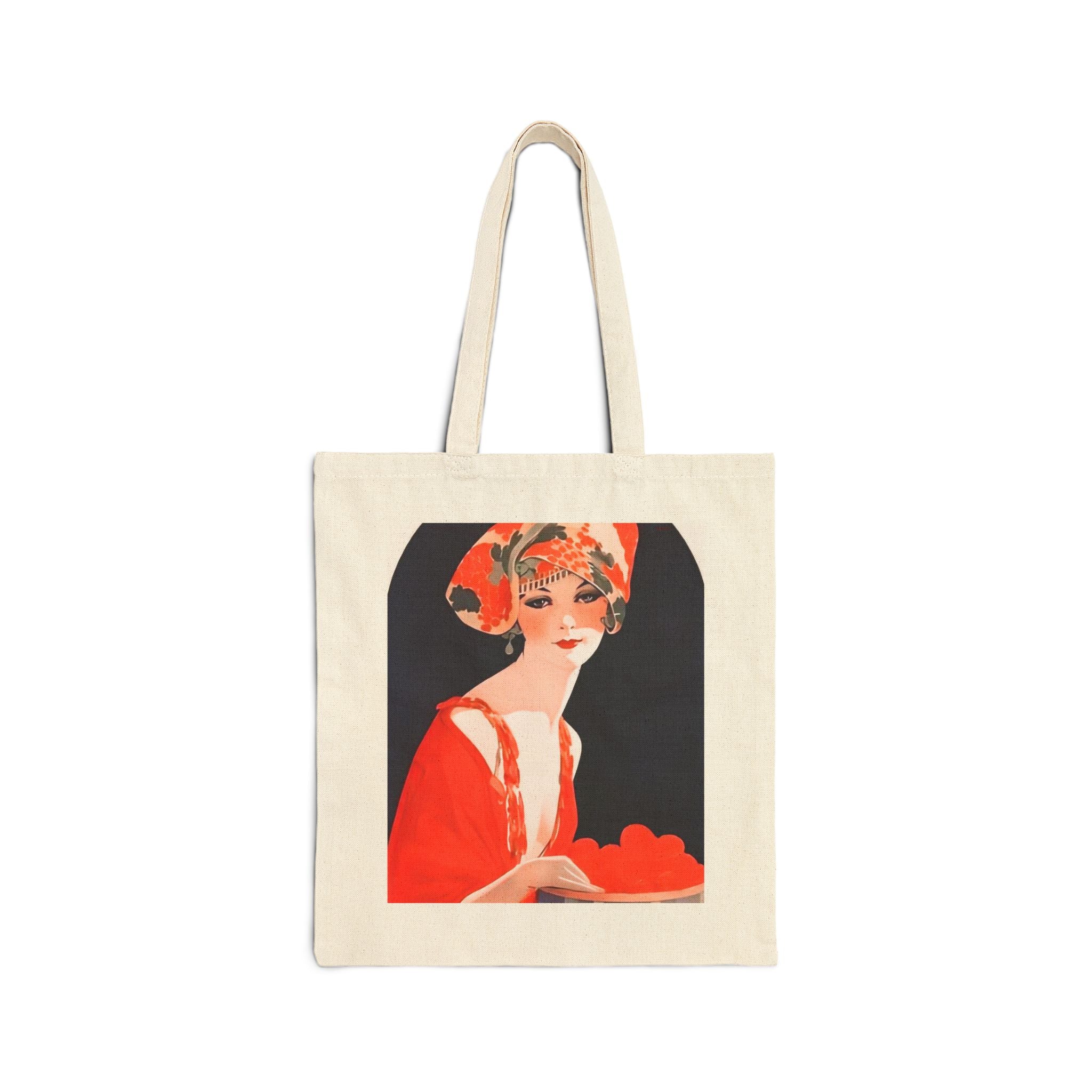 Cotton Canvas Tote Bag - Vintage Vogue