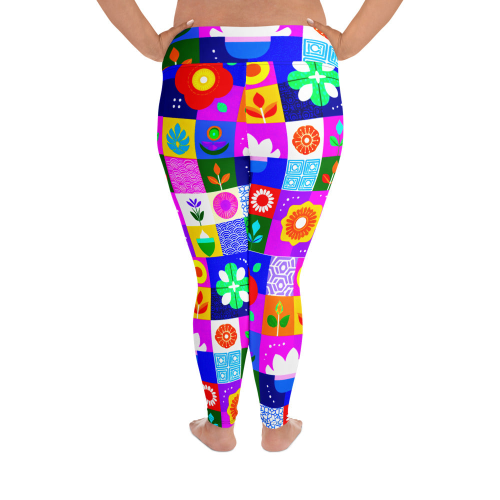 All-Over Print Plus Size Leggings