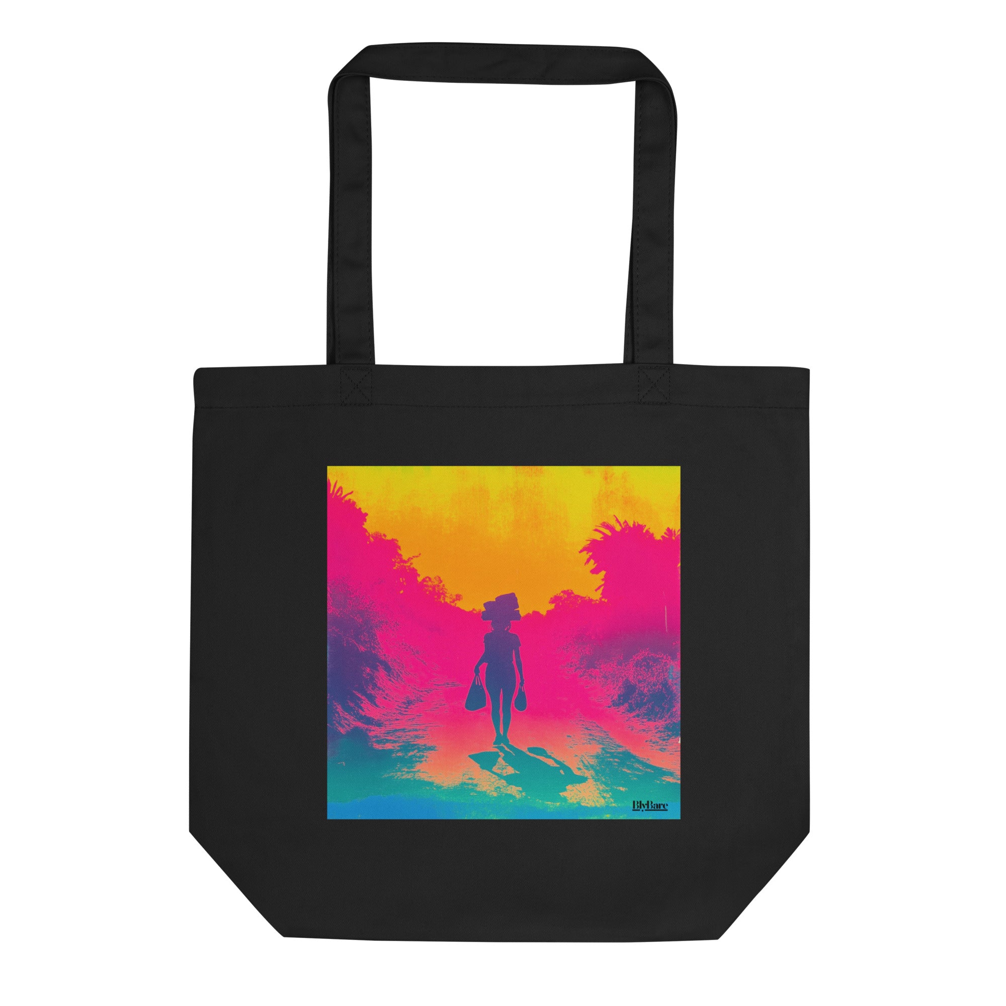 Organic Large Tote Bag - Chromatic Journey