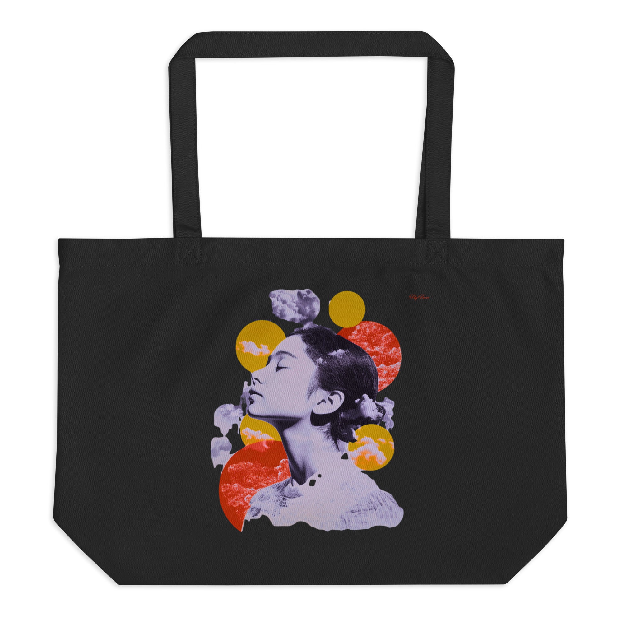 Organic Large Tote Bag - Chromatic Bliss