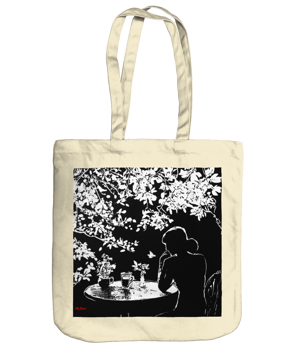 EarthAware Organic Spring Tote Cotton Canvas Tote Bag - Midnight Journey copy Colorful Minimalist Logo