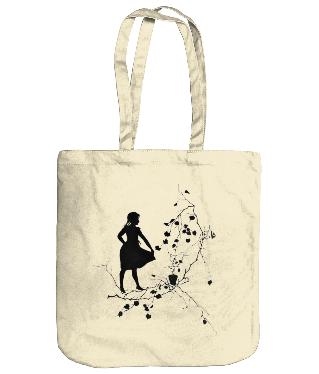 Organic Spring Tote Natural Tote Bag - Moment of Zen copy