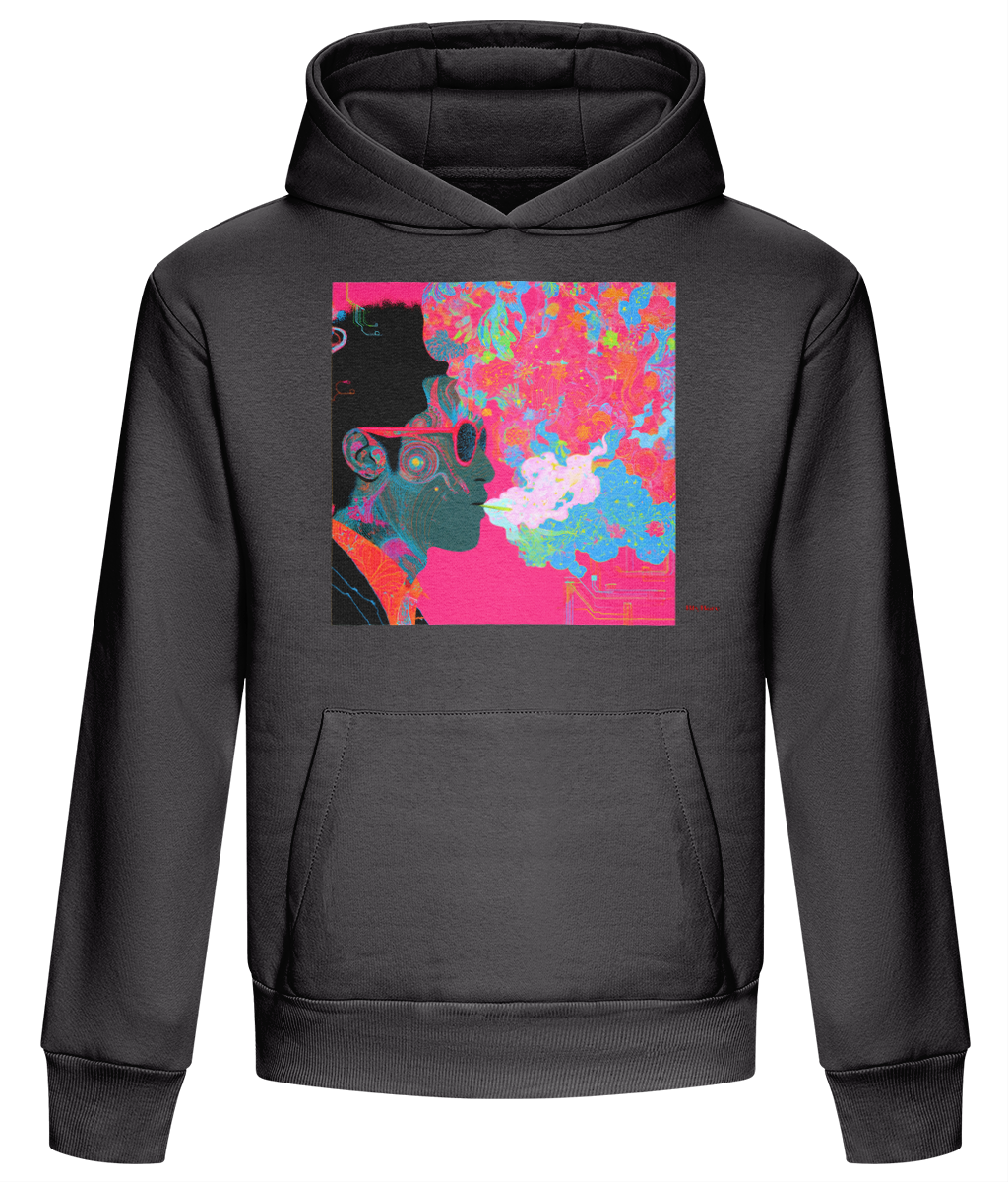 AWDis Heavyweight Boxy Hoodie absolutebeginner a young man with an afro blowing smoke out his 728a8ac9-6799-4c63-8ca6-7281dc9ad624 copy BlyBare #1