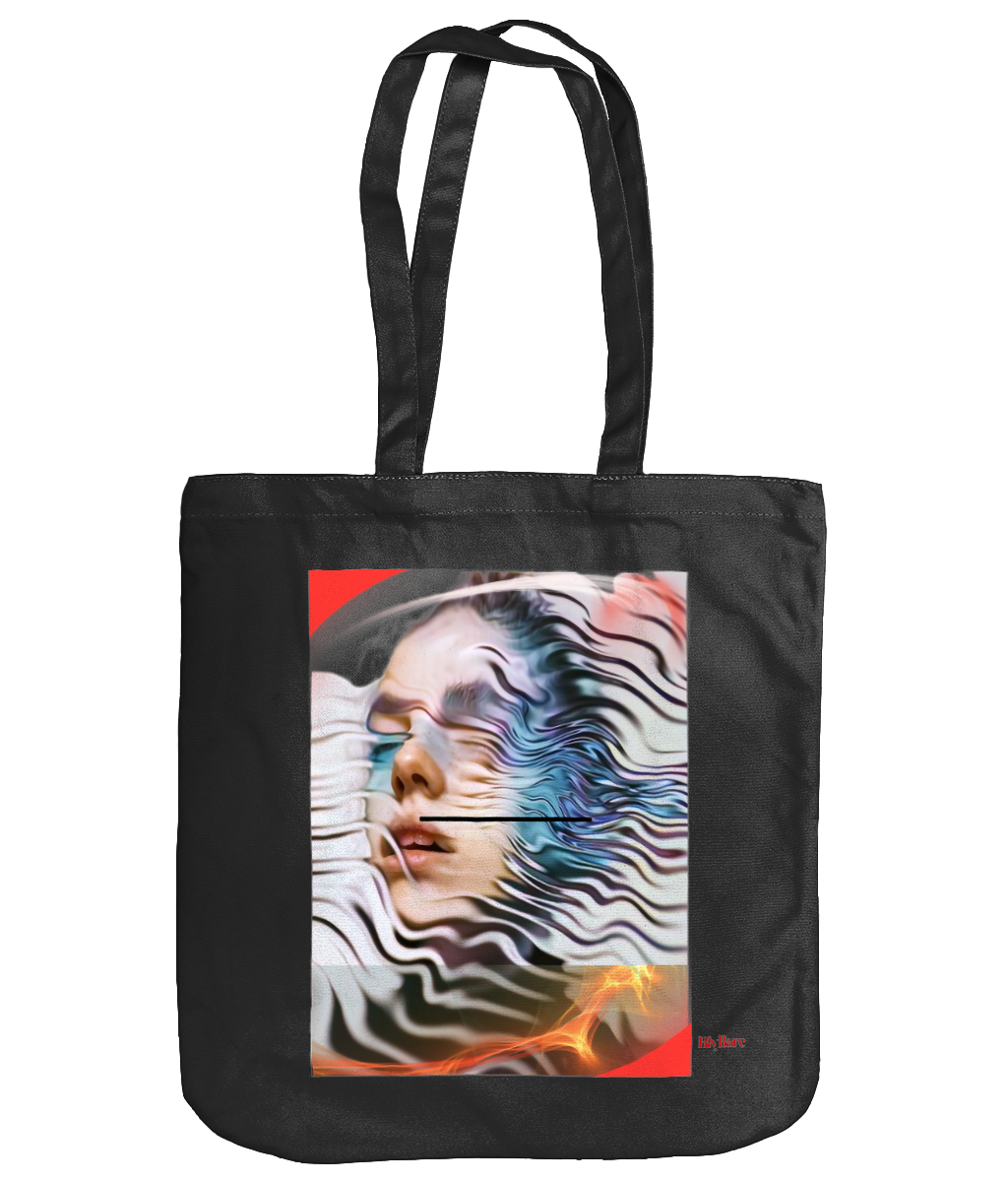 EarthAware Organic Spring Tote Cotton Canvas Tote Bag - Dream Effect copy Colorful Minimalist Logo